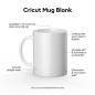 Preview: Cricut, Ceramic Mug White 425ml (2pcs)