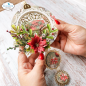 Preview: Elisabeth Craft Designs, Joyous Christmas Dies Joyous Ornament Round