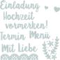 Preview: Sizzix, Thinlits Die Hochzeit -deutsch