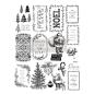 Preview: Re-Design with Prima, Merry and Bright Tags Decor Clear Stamps