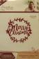 Preview: Crafters Companion, Die Wreath Merry Christmas