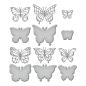 Preview: Spellbinders, Simon Hurley Brilliant Butterflies Etched Dies