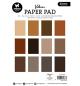 Preview: Studiolight • Vellum Paper Pad, Shades of Brown, Unicolor paper Essentials nr.195