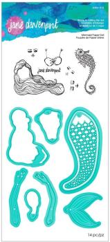 Spellbinders, Jane Davenport Mermaid Paper Doll Stamp & Die Set