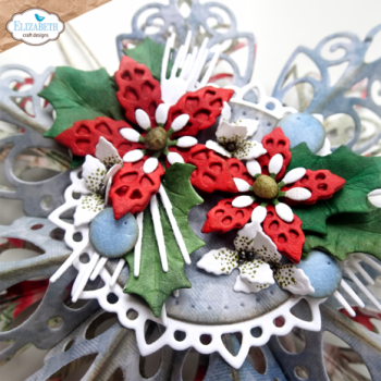 Elisabeth Craft Designs, Joyous Christmas Dies Lace Flowers