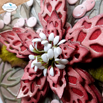 Elisabeth Craft Designs, Joyous Christmas Dies Lace Flowers