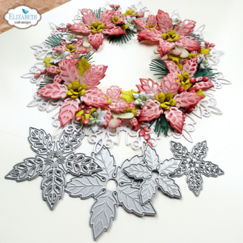 Elisabeth Craft Designs, Joyous Christmas Dies Lace Flowers