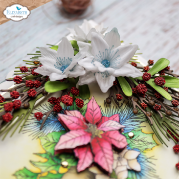 Elisabeth Craft Designs, Joyous Christmas Dies Florals