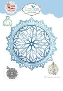 Elisabeth Craft Designs, Joyous Christmas Dies Joyous Ornament Round