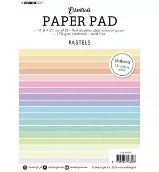 Studiolight Paper Pad Unicolor Pastels Essentials nr.5