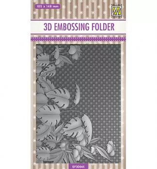 Nellie Snellen 3D Embossing Folder, Flowers Monstera Deliciosa