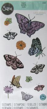 Sizzix, Clear Stamps by Lisa Jones Nature Butterflies