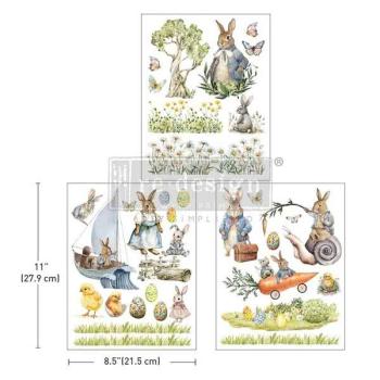 Re-Design with Prima, Bunny Trails Middy Transfers