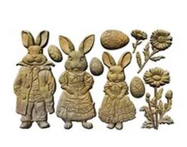 Re-Design with Prima, Springtime Bunny Decor Moulds