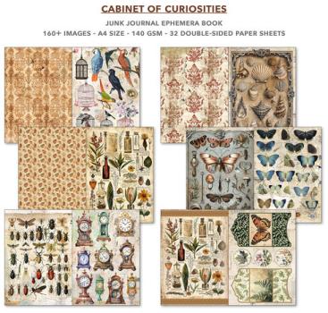 Ciao Bella, Cabinet of Curiosities A4 Junk Journal Ephemera Book