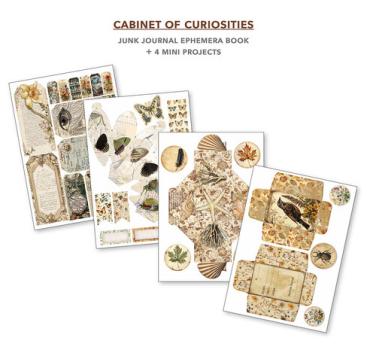 Ciao Bella, Cabinet of Curiosities A4 Junk Journal Ephemera Book