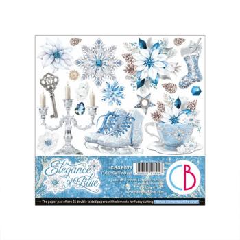 Ciao Bella, Elegance of Blue Fussy Cut Pad