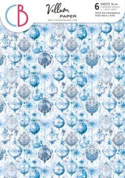 Ciao Bella, Elegance of Blue A4 Vellum Paper Patterns