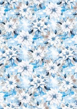 Ciao Bella, Elegance of Blue A4 Vellum Paper Patterns