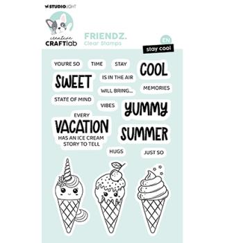 CraftLab, Stamp Stay cool Friendz nr.690