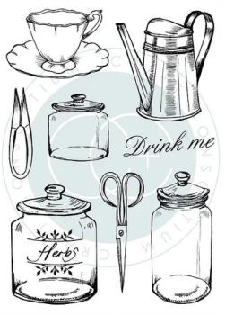 Craft Consortium The Herbarium Clear Stamps Utensils