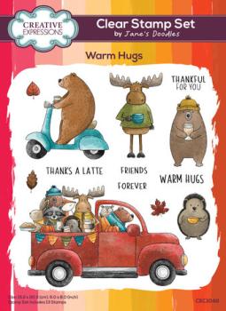 Creative Expressions, Jane's Doodles Clear Stamp Set Warm Hugs