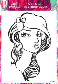 Creative Expressions, Jane Davenport Stencil A4 Glamour Waves