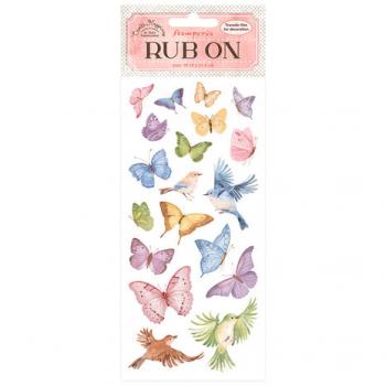 Stamperia, Create Happiness Welcome Home Rub-On 4x8,5 Inch Butterflies