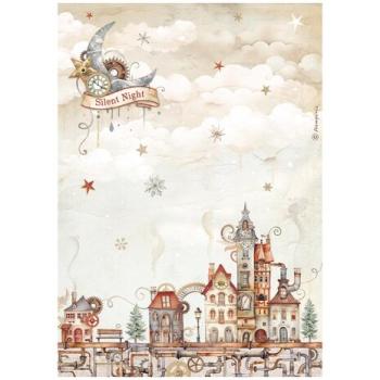 Stamperia, Gear up for Christmas Rice Paper Cozy Houses