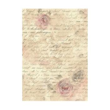 Stamperia, Shabby Rose A6 Rice Paper Backgrounds