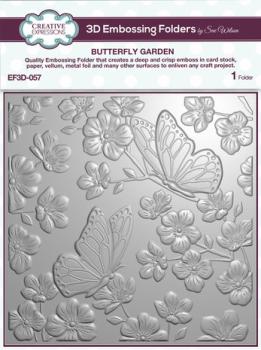 Creative Expressions • Sue Wilson 3D Embossing Folder Butterfly Garden