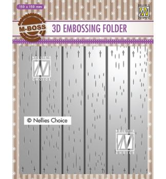 Nellie`s Choice, 3D Embossing Folder Strip pattern