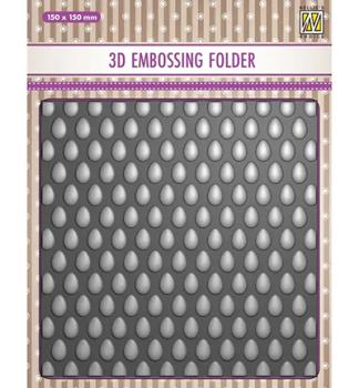 Nellie's Choice 3D Embossing Folder Eggs