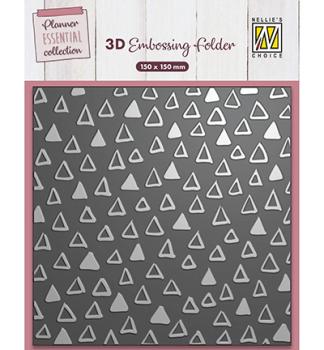 Nellie's Choice, 3D Embossing Folder Triangles