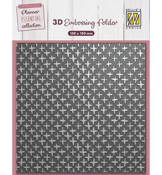 Nellie's Choice, 3D Embossing Folder Plus Signs