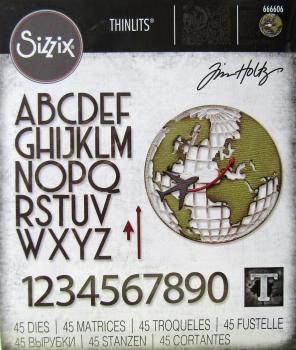 Sizzix • Thinlits Die by Tim Holtz Vault World Travel