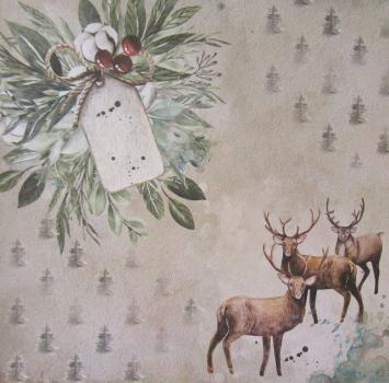 Crafters Companion,The Reindeer Collection 12x12 Inch Paper Pad