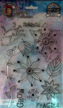 Studiolight, Stamp Sparkle Flowers