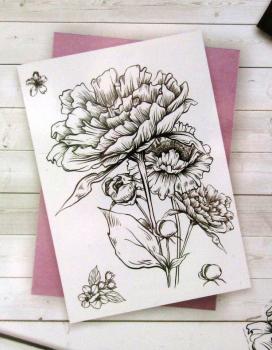 Crafters Companion, Stamp Blossoming Bouquet