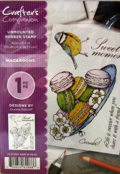 Crafters Companion, Unmounted Rubber Stamp Macarons