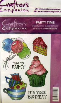 Crafters Companion, Unmounted Rubber Stamp Party Time