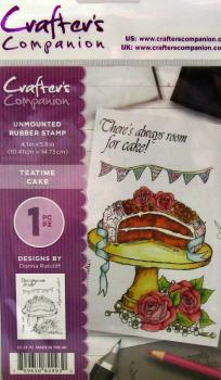 Crafters Companion, Unmounted Rubber Stamp Teatime Cake