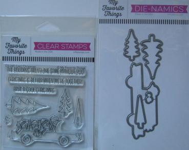 My Favorite Things, Bundle Cool Christmas Clear Stamps & Dies