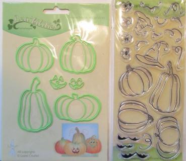 Leane Creatief, Bundle Die and Stamp Pumpkins