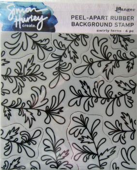 Ranger, Simon Hurley create. Background Stamp Swirly Ferns