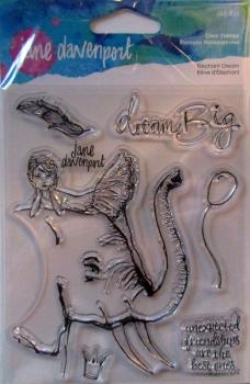 Spellbinders, Jane Davenport Elephant Dream Clear Stamps