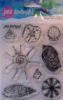 Spellbinders, Jane Davenport She Sells Sea Shells Clear Stamps