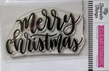 My Favorite Things, Stamp Merry Christmas Greeting