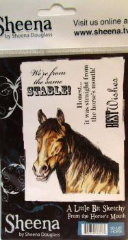 Crafters Companion, Unmounted Rubber Stamp From the Horses Mouth