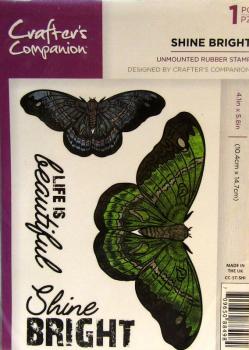 Crafters Companion, Unmounted Rubber Stamp Shine Bright